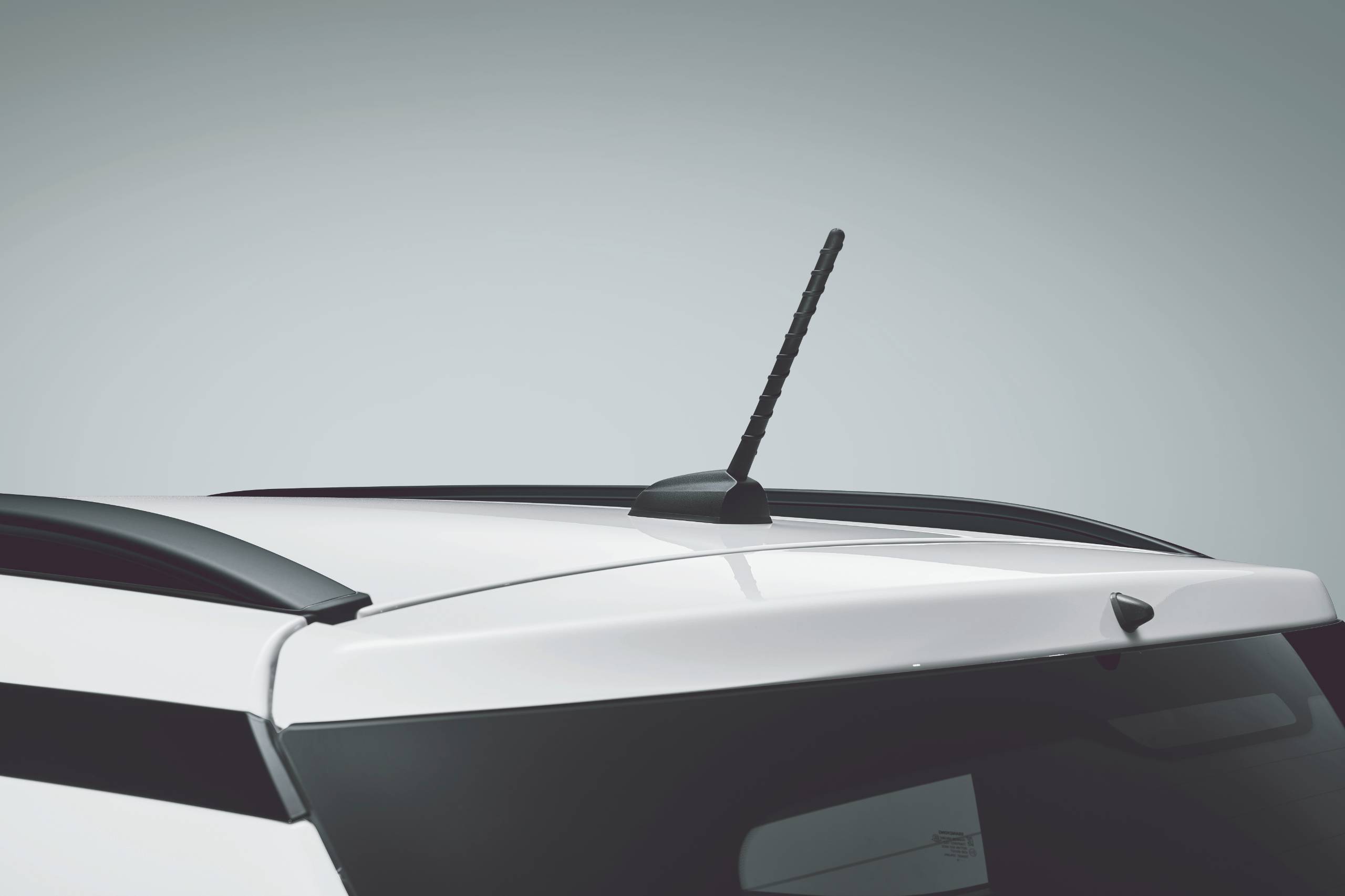 Roof-mounted pole antenna